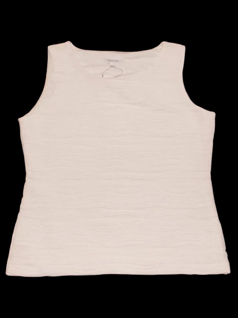 Calvin Klein Women's Sleeveless White Shirt SM1TC58A NWT Size L